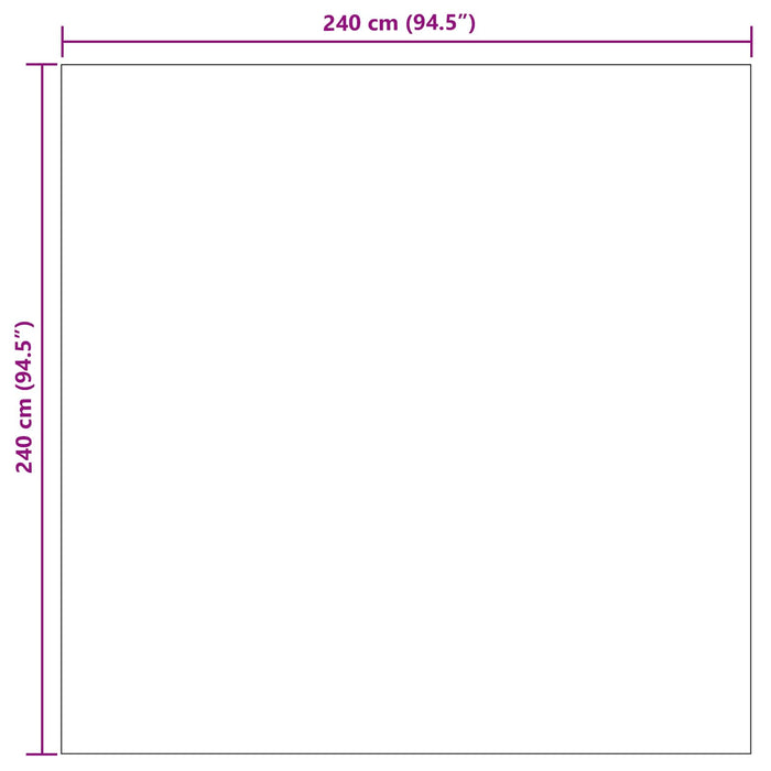Covoare de zonă Pătrat GALATI Gri 240 x 240 cm Poliester - WALTI WALTI