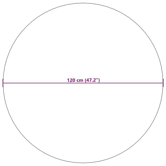 Covoare de zonă Rotund GALATI Gri Ø 120 CM Poliester - WALTI WALTI
