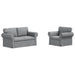 Canapea 2 pcs Gri deschis Metal - WALTI WALTI