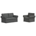 Canapea 2 pcs Gri închis Metal - WALTI WALTI