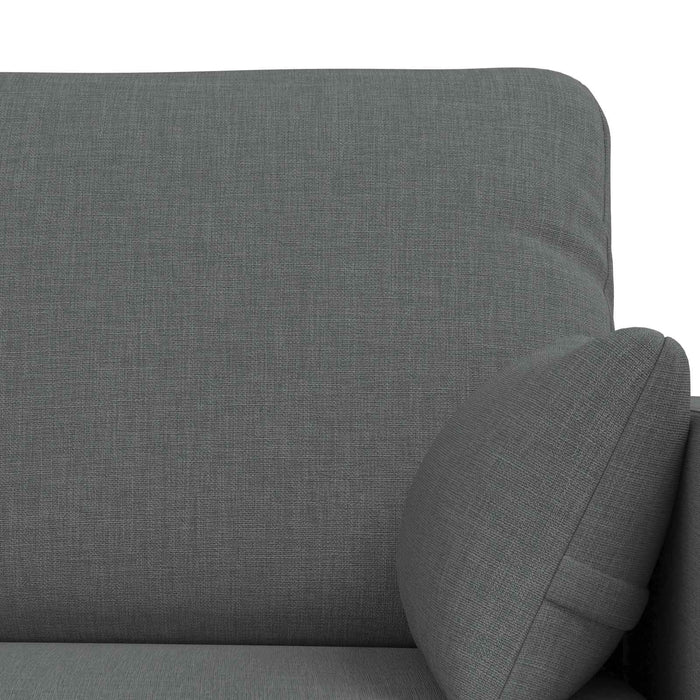 Set de canapea 2 pcs Gri închis 139 x 78 x 80 cm țesătură - WALTI WALTI