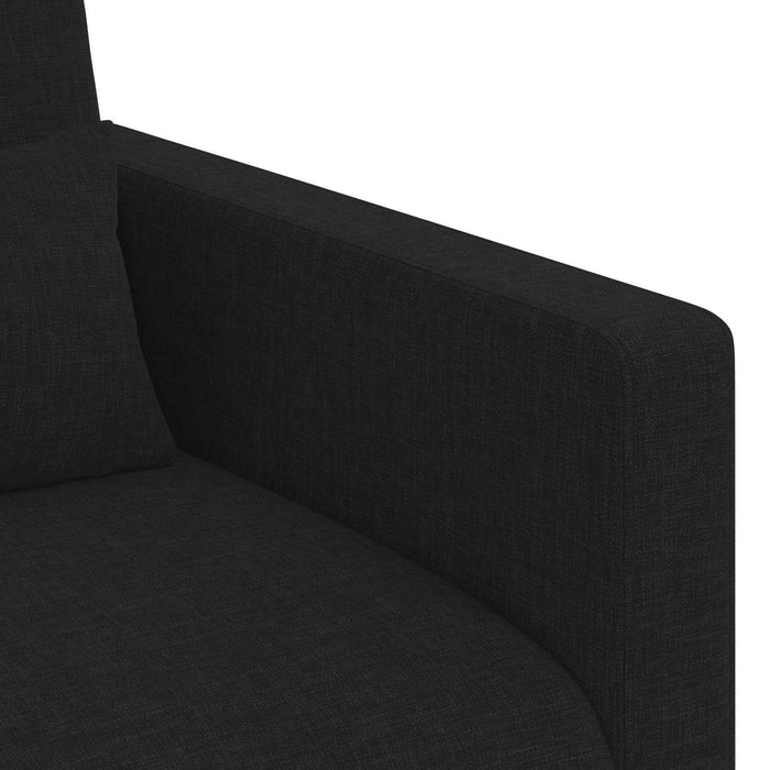 Set de canapea 2 pcs Negru 139 x 78 x 80 cm țesătură - WALTI WALTI