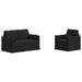 Set de canapea 2 pcs Negru 139 x 78 x 80 cm țesătură - WALTI WALTI