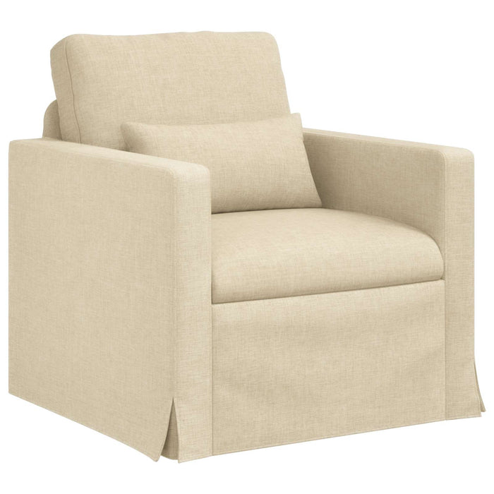 Set de canapea 2 pcs Crem 139 x 78 x 80 cm țesătură - WALTI WALTI