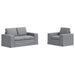 Canapea 2 pcs Gri deschis Metal - WALTI WALTI
