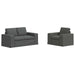 Canapea 2 pcs Gri închis Metal - WALTI WALTI