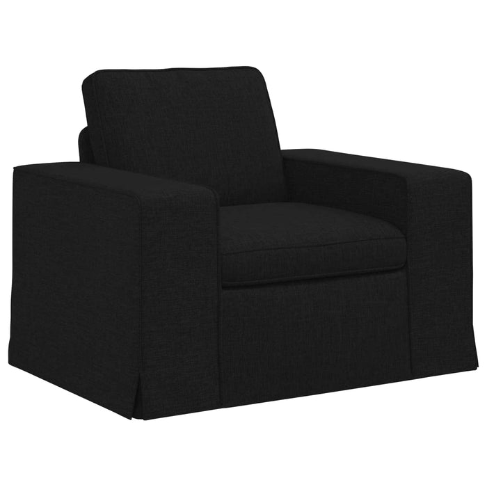 Canapea 2 pcs Negru Metal - WALTI WALTI