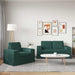 Canapea 2 pcs Verde închis Metal - WALTI WALTI