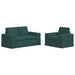Canapea 2 pcs Verde închis Metal - WALTI WALTI