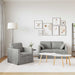 Set de canapea 2 pcs Gri deschis 138 x 78 x 80 cm Catifea - WALTI WALTI