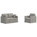 Set de canapea 2 pcs Gri deschis 138 x 78 x 80 cm Catifea - WALTI WALTI