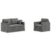 Set de canapea 2 pcs Gri închis 138 x 78 x 80 cm Catifea - WALTI WALTI