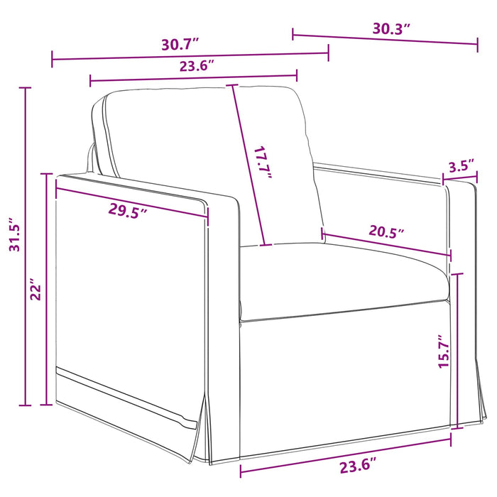 Set de canapea 2 pcs Gri închis 138 x 78 x 80 cm Catifea - WALTI WALTI