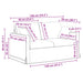Set de canapea 2 pcs Gri închis 138 x 78 x 80 cm Catifea - WALTI WALTI
