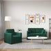 Set de canapea 2 pcs Verde închis 138 x 78 x 80 cm Catifea - WALTI WALTI