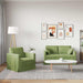 Set de canapea 2 pcs Verde deschis 138 x 78 x 80 cm Catifea - WALTI WALTI