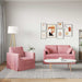 Set de canapea 2 pcs Roz 138 x 78 x 80 cm Catifea - WALTI WALTI