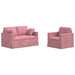 Set de canapea 2 pcs Roz 138 x 78 x 80 cm Catifea - WALTI WALTI