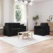 Set de canapea 2 pcs Negru 138 x 78 x 80 cm Catifea - WALTI WALTI