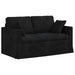 Set de canapea 2 pcs Negru 138 x 78 x 80 cm Catifea - WALTI WALTI