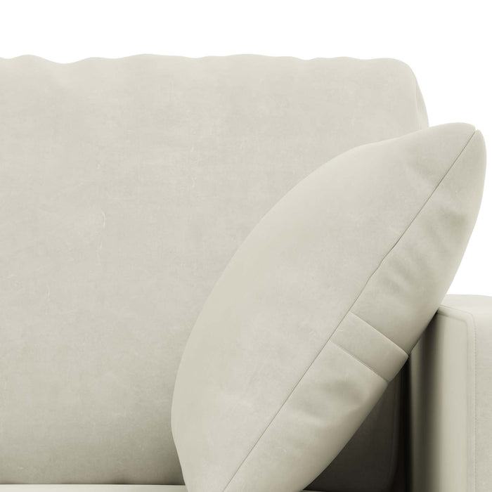 Set de canapea 2 pcs Crem 138 x 78 x 80 cm Catifea - WALTI WALTI