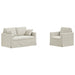 Set de canapea 2 pcs Crem 138 x 78 x 80 cm Catifea - WALTI WALTI