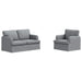 Canapea 120cm 2 pcs Gri deschis Metal - WALTI WALTI