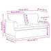 Canapea 120cm 2 pcs Gri deschis Metal - WALTI WALTI