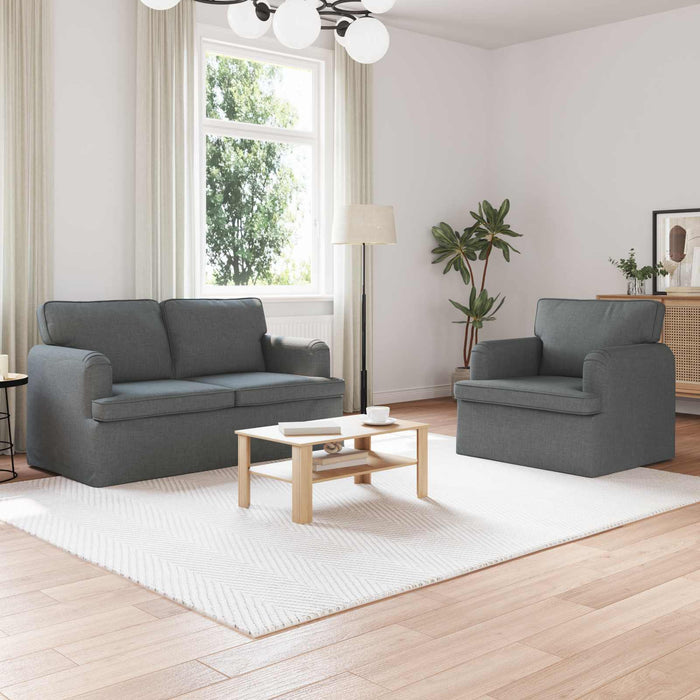 Canapea 120cm 2 pcs Gri închis Metal - WALTI WALTI
