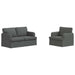 Canapea 120cm 2 pcs Gri închis Metal - WALTI WALTI