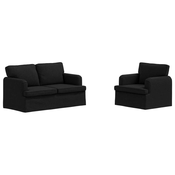 Canapea 120cm 2 pcs Negru Metal - WALTI WALTI