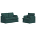 Canapea 120cm 2 pcs Verde închis Metal - WALTI WALTI