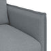 Canapea 120cm 2 pcs Gri deschis Metal - WALTI WALTI