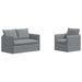 Canapea 120cm 2 pcs Gri deschis Metal - WALTI WALTI