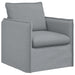 Canapea 120cm 2 pcs Gri deschis Metal - WALTI WALTI