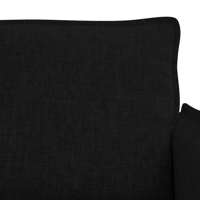 Canapea 120cm 2 pcs Negru Metal - WALTI WALTI