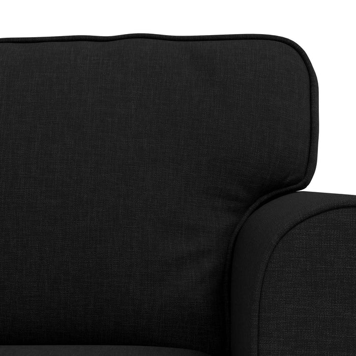 Canapea 2 pcs Negru Metal - WALTI WALTI