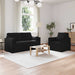 Set de canapea 2 pcs Negru 158 x 78 x 80 cm țesătură - WALTI WALTI