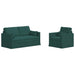 Set de canapea 2 pcs Verde închis 158 x 78 x 80 cm țesătură - WALTI WALTI