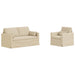 Set de canapea 2 pcs Crem 158 x 78 x 80 cm țesătură - WALTI WALTI