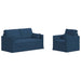 Set de canapea 2 pcs albastru 158 x 78 x 80 cm țesătură - WALTI WALTI