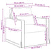 Set de canapea 2 pcs albastru 158 x 78 x 80 cm țesătură - WALTI WALTI