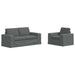 Canapea 2 pcs Gri închis Metal - WALTI WALTI