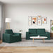 Canapea 2 pcs Verde închis Metal - WALTI WALTI