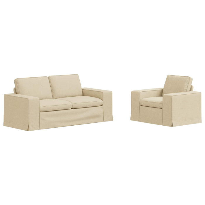 Canapea 2 pcs Crem - WALTI WALTI