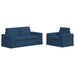 Canapea 2 pcs albastru Metal - WALTI WALTI