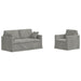 Set de canapea 2 pcs Gri deschis 158 x 78 x 80 cm Catifea - WALTI WALTI