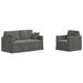 Set de canapea 2 pcs Gri închis 158 x 78 x 80 cm Catifea - WALTI WALTI