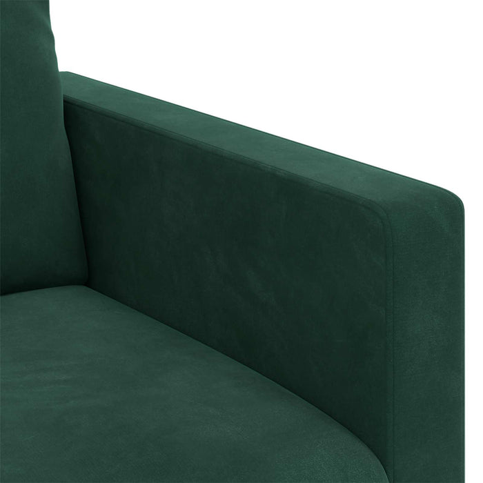 Set de canapea 2 pcs Verde închis 158 x 78 x 80 cm Catifea - WALTI WALTI