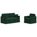 Set de canapea 2 pcs Verde închis 158 x 78 x 80 cm Catifea - WALTI WALTI